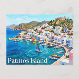 Patmos Island, Skala Patmos Greece Postcard