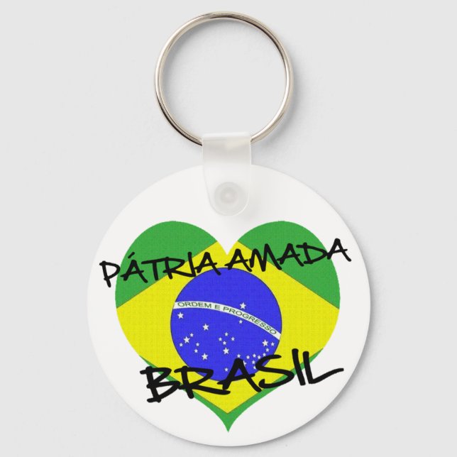Pátria Amada Brasil Key Ring (Front)