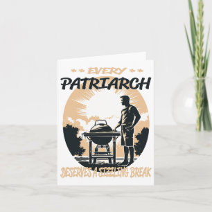Patriarch Funny Bbq Chef Or Grill Fun Card