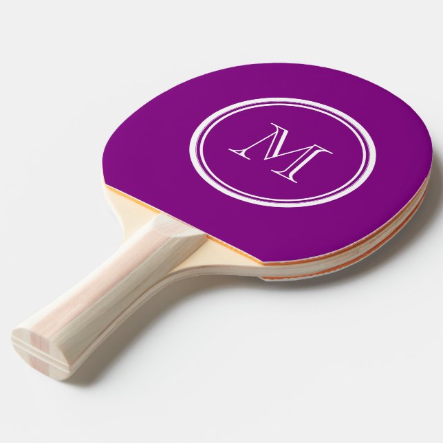 Patriarch Purple High End Coloured Ping Pong Paddle (Front Angle)