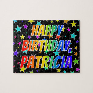 "PATRICIA" First Name, Fun "HAPPY BIRTHDAY" Jigsaw Puzzle