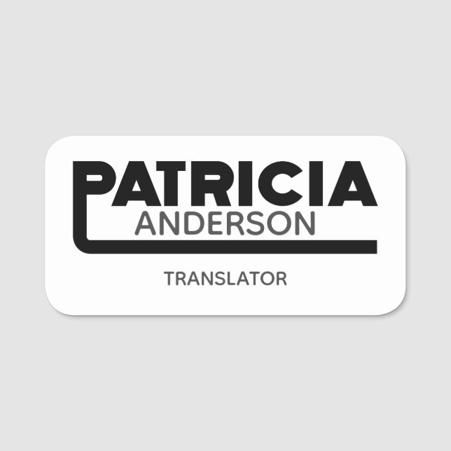 Patricia Name Tag (Front)
