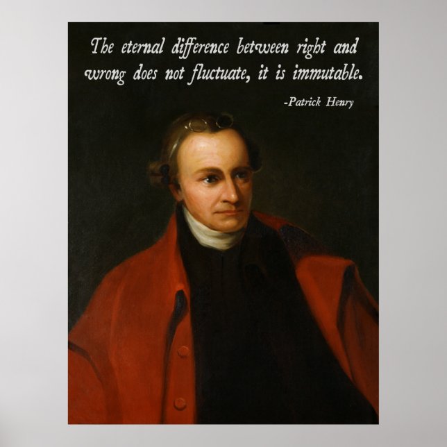 Patrick Henry Morality Poster (Front)