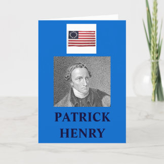 PATRICK HENRY QUOTE CARD