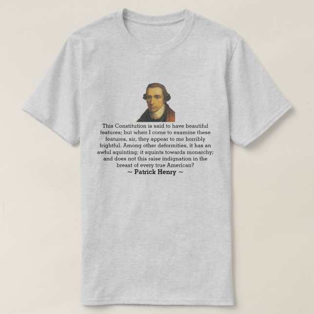 Patrick Henry Quote T-Shirt (Design Front)