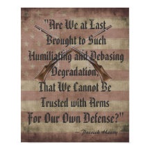 Patrick Henry Right to Bear Arms Quotation