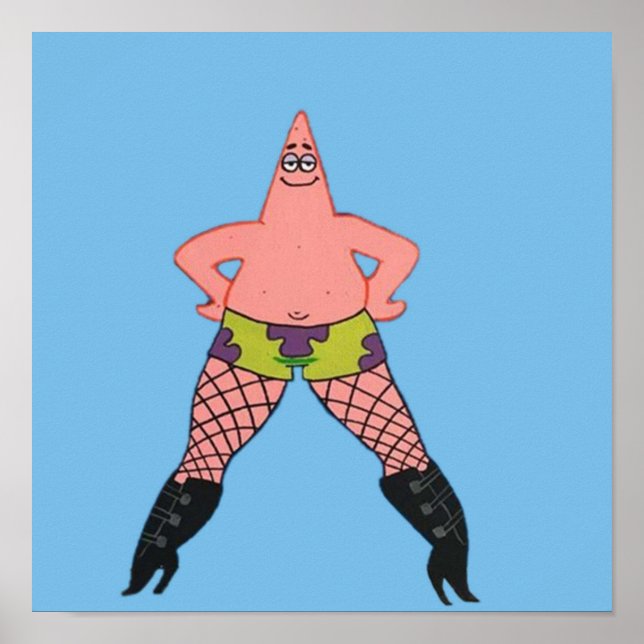 Patrick in fishnets poster (Front)