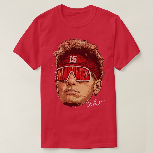 Patrick Mahomes Kansas City Sunglasses Kids TShirt (Design Front)