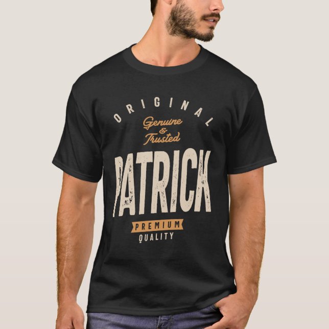 Patrick Personalised Name - Funny Patrick T-Shirt (Front)