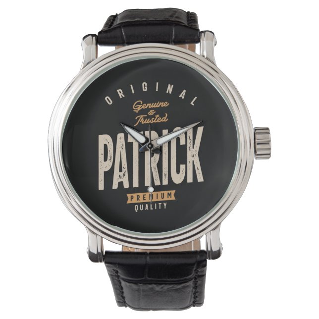 Patrick Personalised Name - Funny Patrick Watch (Front)