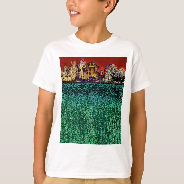 Patrick Ranch, Chico, CA (In Red and Green) T-Shirt (Front)