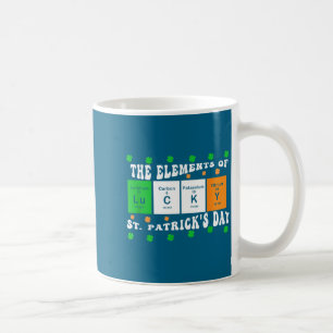 Patricks Day Funny Elements Of Lucky Periodic Tabl Coffee Mug