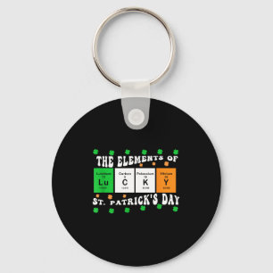 Patricks Day Funny Elements Of Lucky Periodic Tabl Key Ring