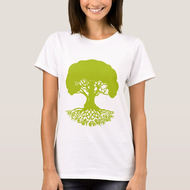 Patrick'sCelticIrishTreeofLife-OakLeaf T-Shirt (Front)