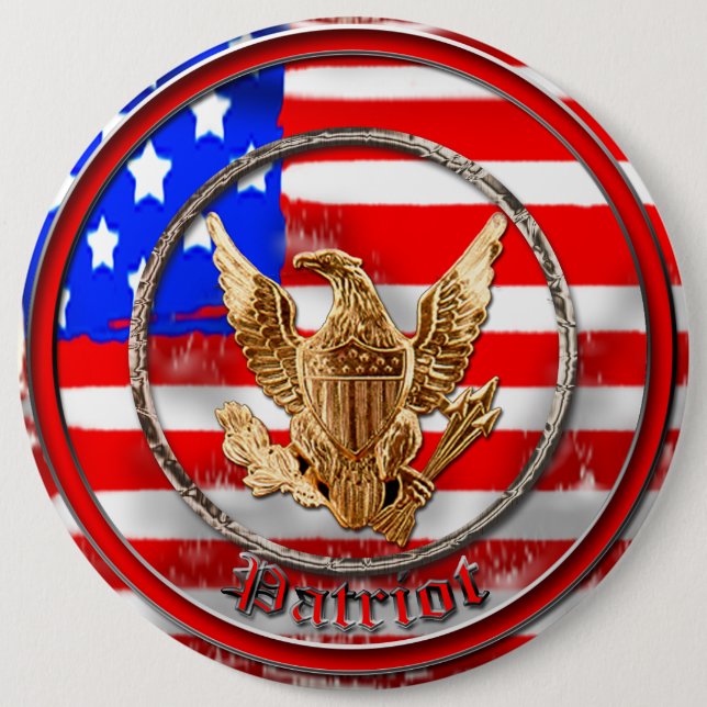 Patriot 6 Cm Round Badge (Front)