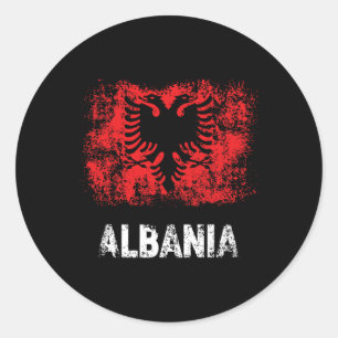 Patriot Albania Independence Day Albanian Flag  Classic Round Sticker