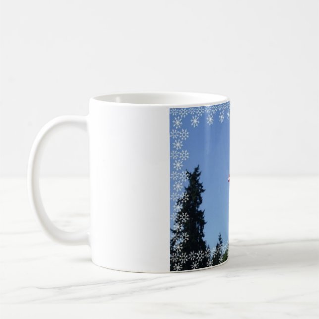 Patriot American Flag designed cup.  Coffee Mug (Left)