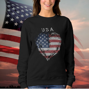 Patriot American Flag USA Sweatshirt