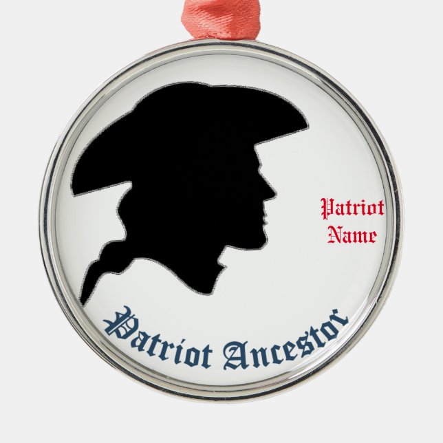 Patriot Ancestor Metal Tree Decoration (Front)