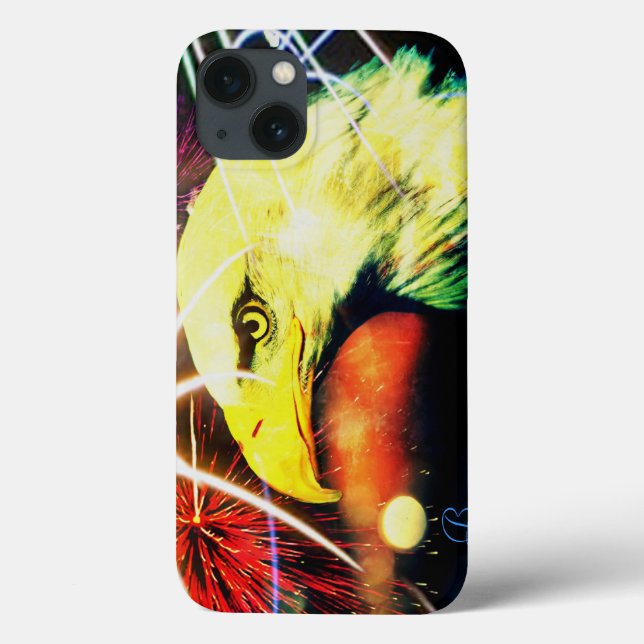 Patriot Bald Eagle Fireworks iPad Air Case (Back)