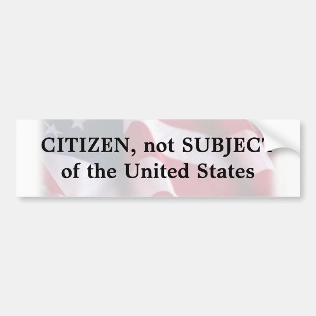 Patriot bumper sticker (Front)