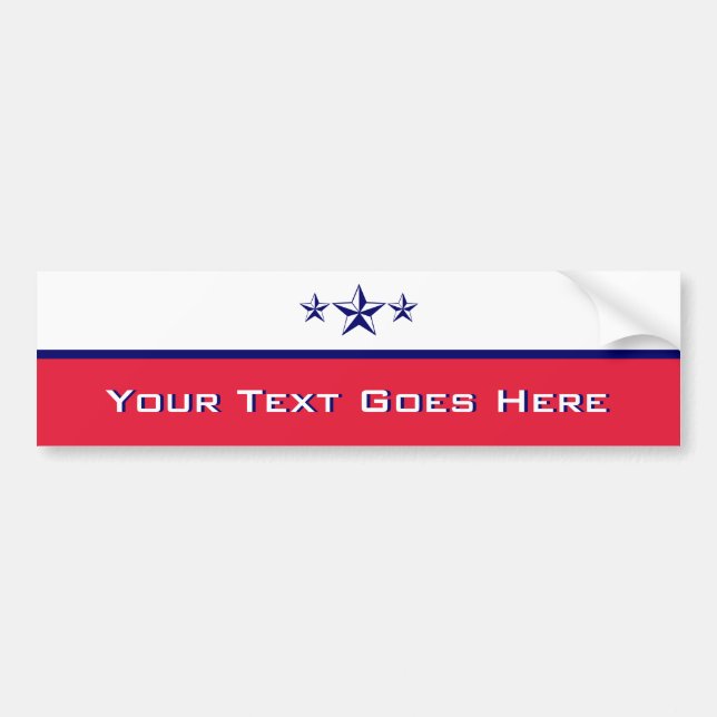 Patriot: Create Your Own Bumper Sticker (Front)