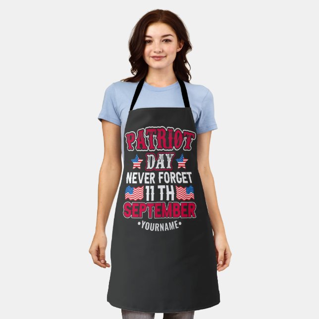 Patriot Day Never Forget 9 11 Apron (Worn)