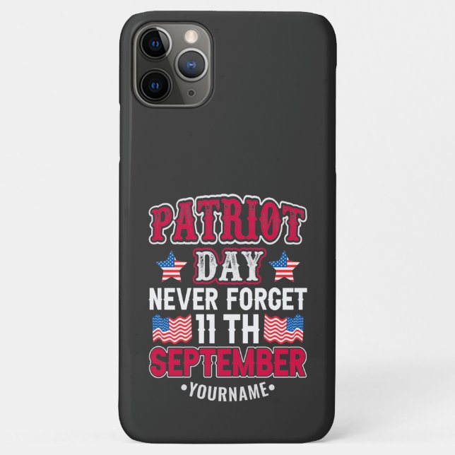Patriot Day Never Forget 9 11 Case-Mate iPhone Case (Back)