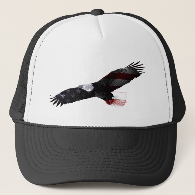 PATRIOT EAGLE TRUCKER HAT (Front)