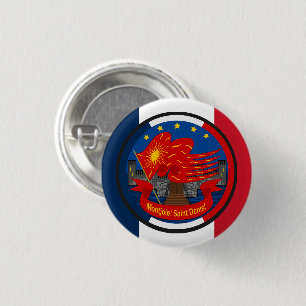 Patriot emblem Vive la France 3 Cm Round Badge