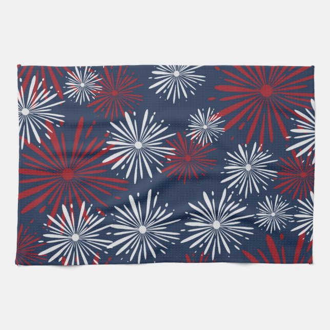 Patriot Fireworks Tea Towel (Horizontal)