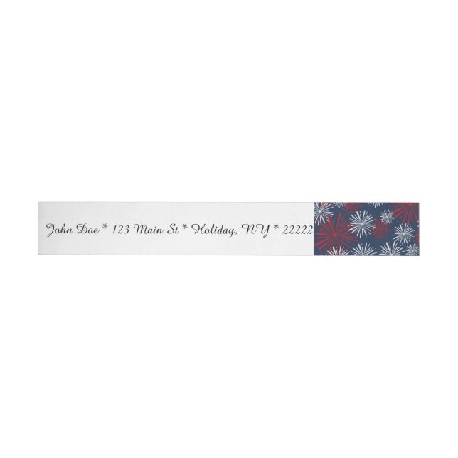 Patriot Fireworks Wraparound Address Label (Individual)