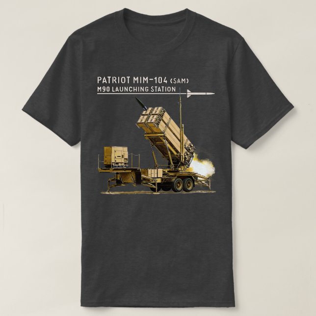 Patriot MIM104 Surface to air Missile T-Shirt (Design Front)