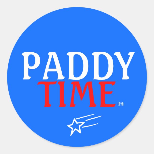 Patriot Paddy Classic Round Sticker (Front)