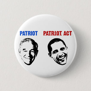 Patriot / Patriot Act 6 Cm Round Badge