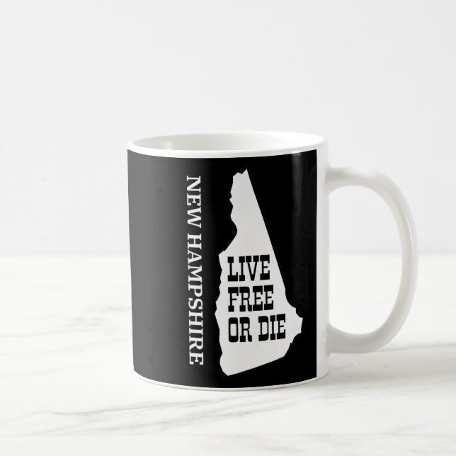 Patriot Quote New Hampshire Motto Souvenir State P Coffee Mug (Right)