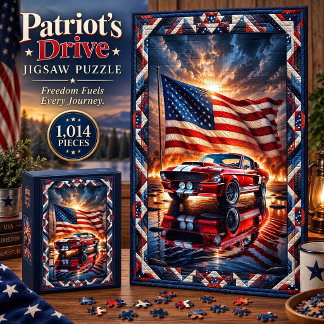 Patriot’s Drive Muscle Car 1,014 Piece Puzzle
