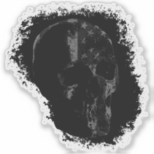 PATRIOT SKULL Black Grey
