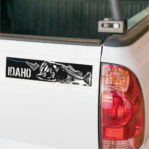 PATRIOT - STRIKING IDAHO - ONE BAD BASS BUMPER STICKER