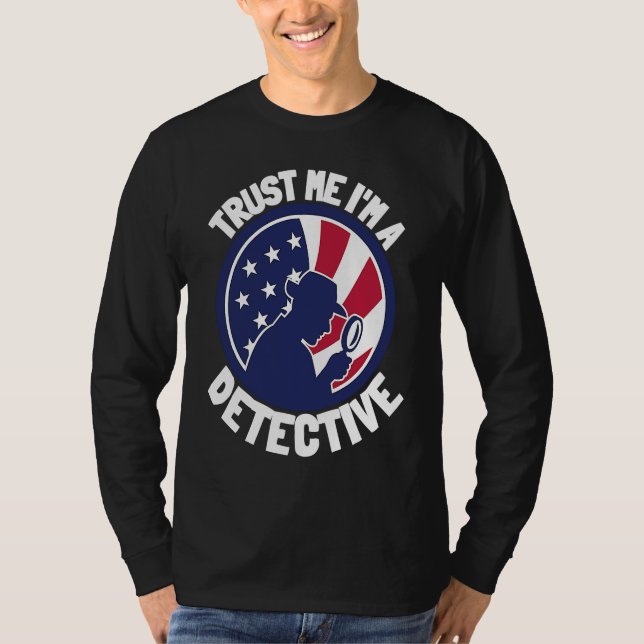Patriot USA Detective Spy And Private Investigator T-Shirt (Front)