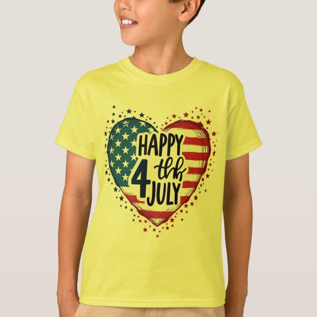 Patriot Vibes: Stars, Stripes & Style T-Shirt (Front)