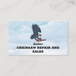 Patriotic Сhainsaw Repair and Sales Business Card