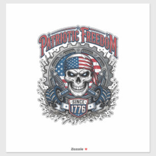 Patriotic 1776 Off Road Skull Monster Truck