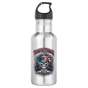 Patriotic 1776 Off Road Skull Monster Truck 532 Ml Water Bottle