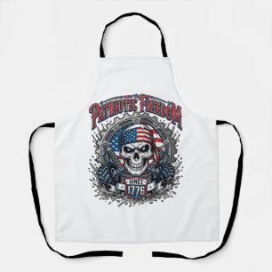 Patriotic 1776 Off Road Skull Monster Truck Apron