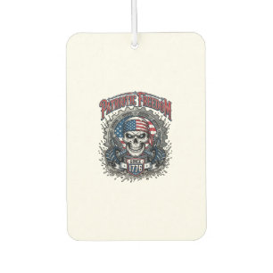 Patriotic 1776 Off Road Skull Monster Truck Car Air Freshener
