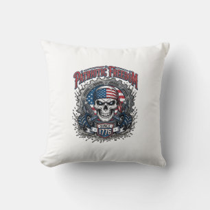 Patriotic 1776 Off Road Skull Monster Truck Cushion