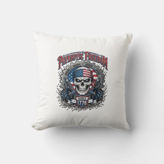 Patriotic 1776 Off Road Skull Monster Truck Cushion