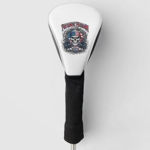 Patriotic 1776 Off Road Skull Monster Truck Golf Head Cover