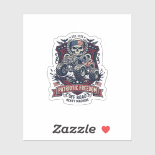 Patriotic 1776 Off Road Skull Monster Truck Heavy 